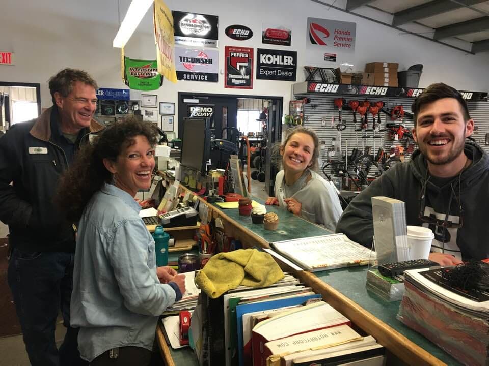 Exit 18 Equipment crew at the Georgia, VT shop